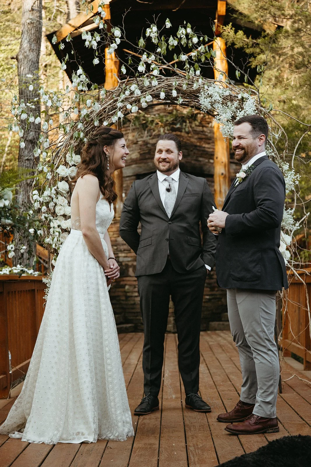 Micro-Wedding at a cabin at the Buffalo National River in Ponca Arkansas